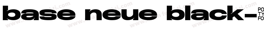 base neue black字体转换